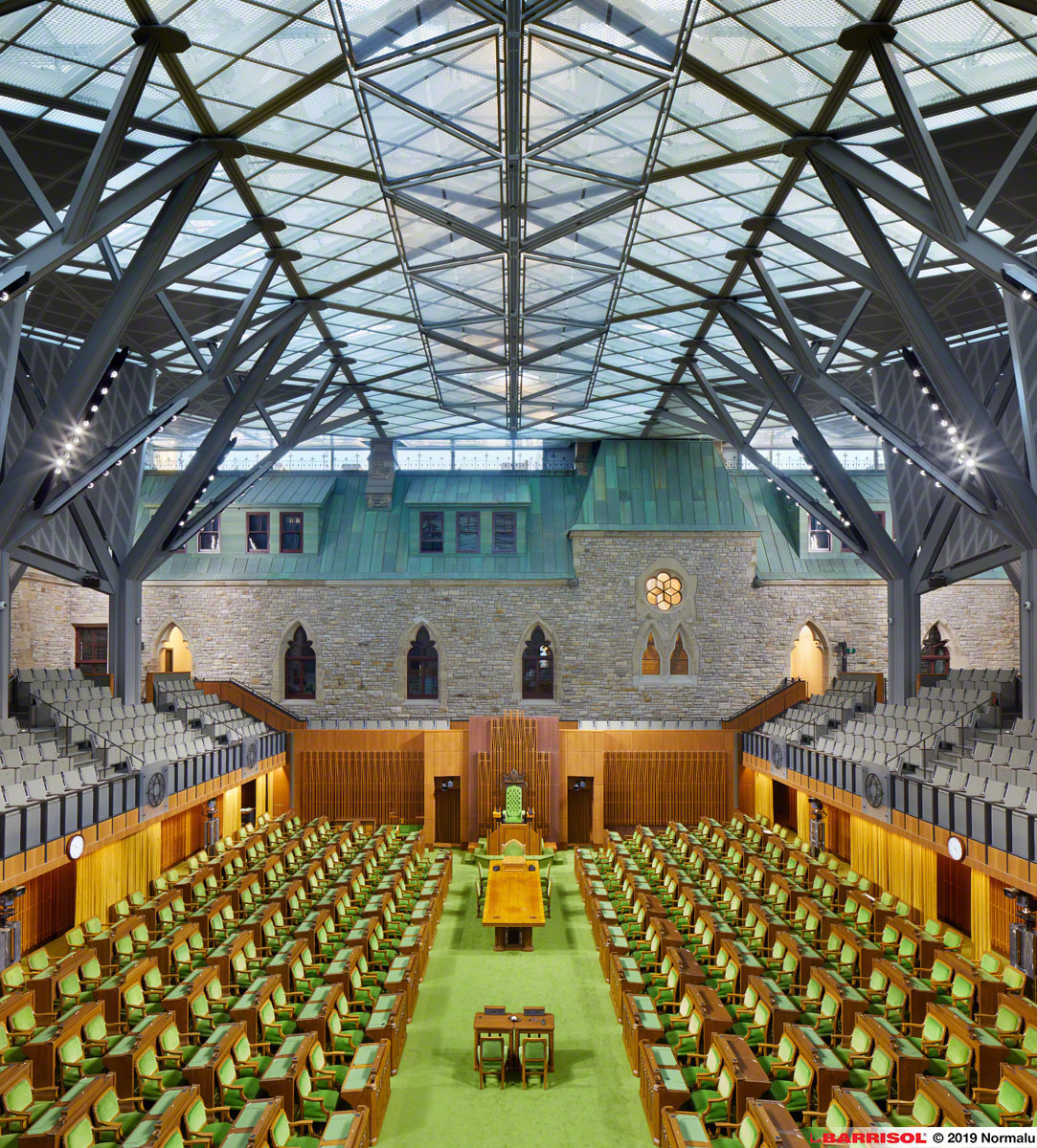 Parlement Canadien d’Ottawa - solution acoustique Microsorber