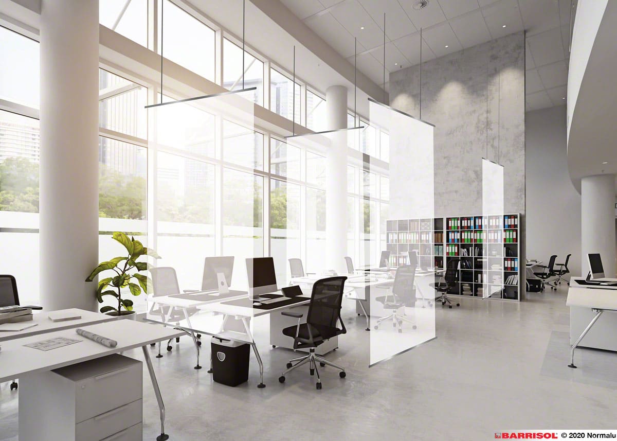 Cloisons acoustiques modulables pour bureaux